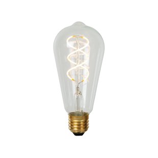 Lucide Ledfilamentlamp Edison - D6,4cm - Dimbaar - Warm Wit - E27 - 4,9w