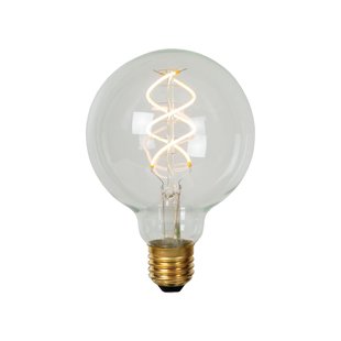 Lucide Ledfilamentlamp Globe G95 - D9,5cm - Dimbaar - Warm Wit - E27 - 4,9w
