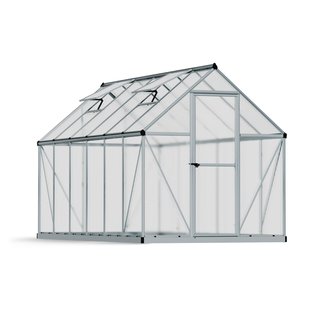 Canopia Tuinkas Mythos 6x12 - Polycarbonaat - Zilver - 370x185x208cm