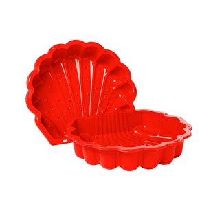 Swingking Zandbak Schelp Rood 88x77x17,5cm