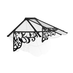 Palram | Canopia - Veranda- En Deurluifel Lily - Helder - Zwart - 70x88x216cm