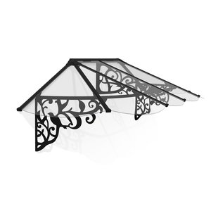 Palram | Canopia - Veranda- En Deurluifel Lily - Helder - Zwart - 70x88x267cm