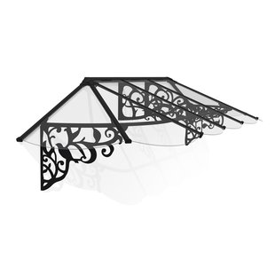 Palram | Canopia - Veranda- En Deurluifel Lily - Helder - Zwart - 70x88x319cm