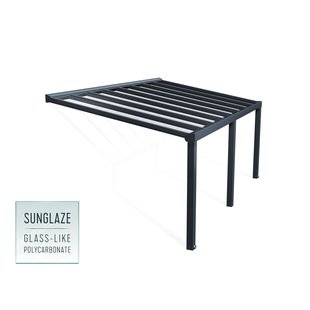 Palram | Canopia - Aanleunende Pergola Stockholm - Grijs - 340x590cm