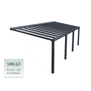 Palram | Canopia - Aanleunende Pergola Stockholm - Grijs - 340x950cm
