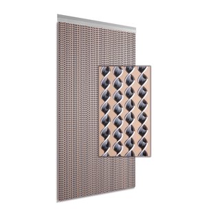 Degor Vliegengordijn Nova - 90x210cm - Grijs/wit - Huisdiervriendelijk