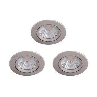 Philips Inbouwspot Sparkle Nikkel 5,5w 3 Stuks