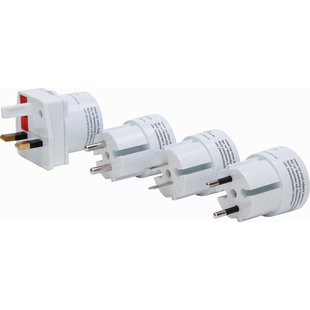 Reisstekkerset 4-delig Wit Tuv Gekeurd