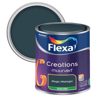 Flexa Creations Muurverf - Extra Mat - Magic Midnight - 1l