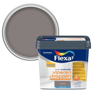 Flexa Lak Mooi Makkelijk Vloeren & Trappen Zijdeglans Leisteengrijs 750ml