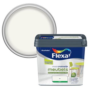 Flexa Lak Mooi Makkelijk Meubels Wit Mat 750ml