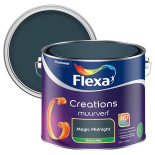 Flexa Creations Muurverf - Extra Mat - Magic Midnight - 2,5l