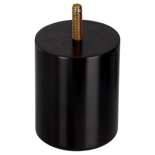 Duraline Meubelpoot Rond Hout Zwart Ø6,4x8cm Beuken Fsc 4pp