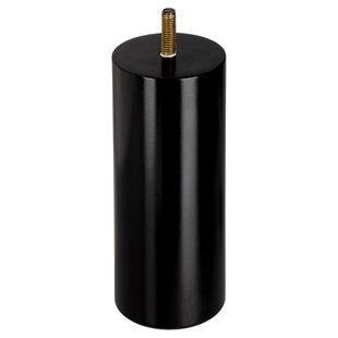 Duraline Meubelpoot Rond Hout Zwart Ø5,8x15cm Beuken Fsc 1 Stuk