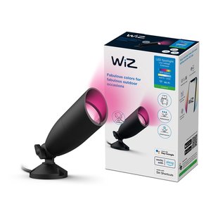 Wiz Grondspot Uitbreiding Zwart Gekleurd Licht 4,5w