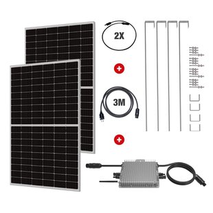 Absaar Premium Zonnepanelen Set 820w Met 600w Omvormer Plug&play