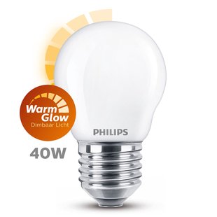 Philips Ledlamp Peertje Classic - D4,5cm - Dimbaar - Warm Wit - E27 - 3,4w