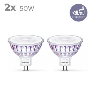 Philips Ledspot - Warm Wit - Gu5.3 - 7w - 2 Stuks