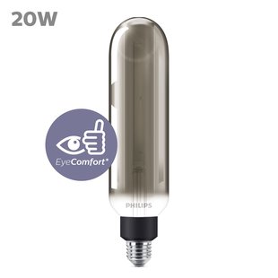 Philips Ledfilamentlamp Giant - Smoke - D6,6cm - Dimbaar - Warm Wit - E27 - 6,5w