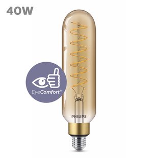 Philips Ledfilamentlamp Giant Spiral - Goud - D6,6cm - Dimbaar - Warm Wit - E27 - 7w