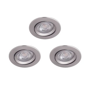 Philips Inbouwspot Sparkle Nikkel ⌀8,5cm 5w 3 Stuks