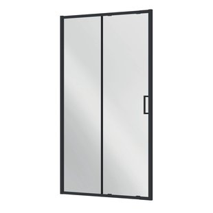Allibert - Douche Schuifdeur Lonso 110-120 X 200cm - Zwart Profiel - 8 Mm Helder Glas