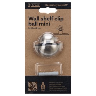 Duraline Plankdrager Clip Bal Mini Geborsteld Nikkel