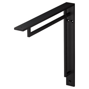 Duraline Plankdrager Art Deco Mat Zwart 14,5x14,5cm