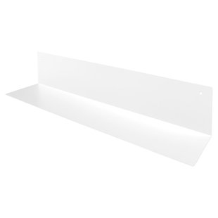Duraline Wandplank Gevouwen Staal Wit 80x15x15cm