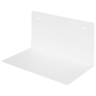 Duraline Wandplank Gevouwen Staal Wit 25x15x15cm 4pp