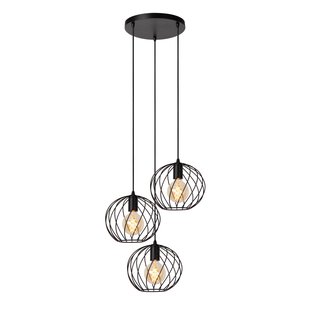 Lucide Hanglamp Danza Zwart ⌀50cm 3xe27