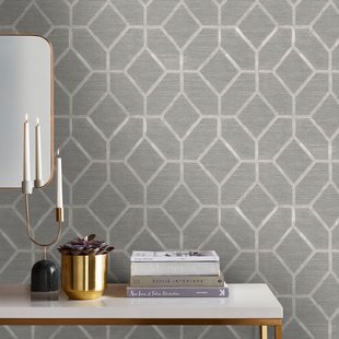 Vliesbehang Geo Textuur - Groen - 10,05m X 52cm