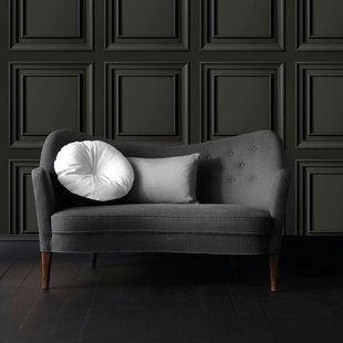 Vliesbehang Panel - Zwart - 10,05m X 52cm