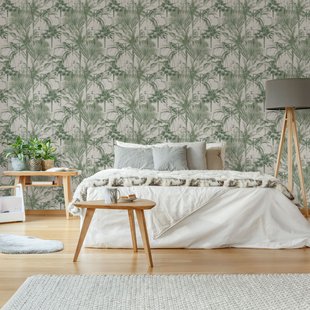 Vliesbehang Jungle Textuur - Groen - 10,05m X 52cm