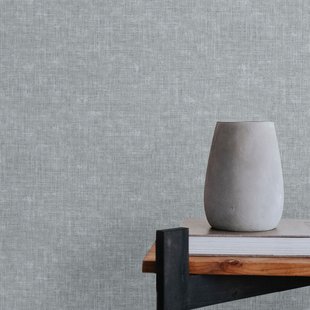 Decomode Vliesbehang Linen Shimmer - Groen - 10,05 M X 52 Cm