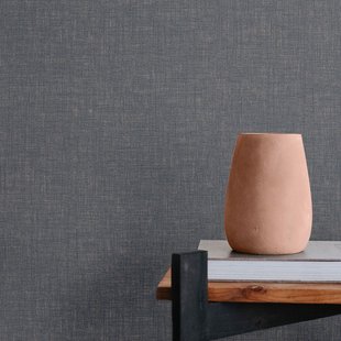 Decomode Vliesbehang Linen Shimmer - Blauw - 10,05 M X 52 Cm