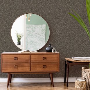 Easy Décor Vliesbehang Gevlochten Textuur - Grijs - 10,05m X 52cm