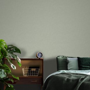 Decomode Vliesbehang Yarn Sage - Licht Groen - 10,05m X 104cm