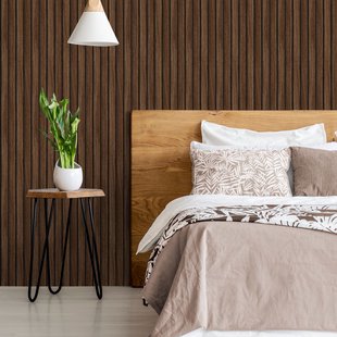 Easy Décor Vliesbehang Wood Strokes - Bruin - 10,05m X 52cm