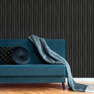 Easy Décor Vliesbehang Wood Strokes - Grijs - 10,05m X 52cm