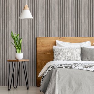 Easy Décor Vliesbehang Wood Strokes - Bruin - Grijs - 10,05m X 52cm