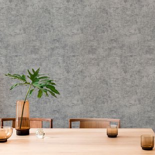 Easy Décor Vliesbehang Beton Metallic - Zilver - 10,05m X 52cm