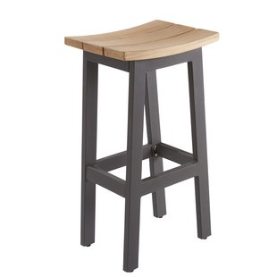 Naterial Barkruk Bermeo Teak/aluminium 42,4x45,5x77cm