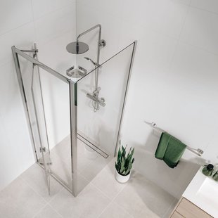 Sealskin - Douchedeur Seev 80 X 195cm - Chroom Profiel - 6 Mm Helder Glas