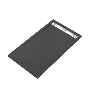 Aurlane - Douchebak - Pedra 140 X 90 Cm - Acryl - Antraciet