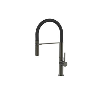 Van Marcke Go Keukenmengkraan Cocoon Met Mobiele Rubber Bek Gunmetal