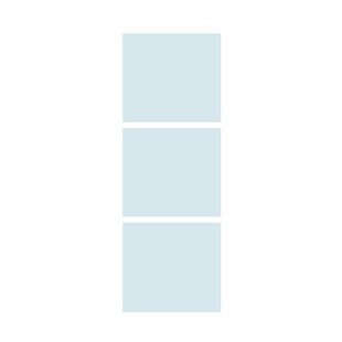 Sencys Ip 01 3-ruits Blank Glas 83x201 Cm