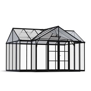 Canopia Tuinkas Triomphe Oranjerie - Polycarbonaat 10mm - Zwart - 303x380x190 Cm