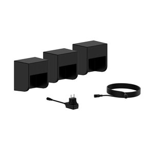 Philips Wandlamp Pack Gardenlink Grits 24v Zwart 3st