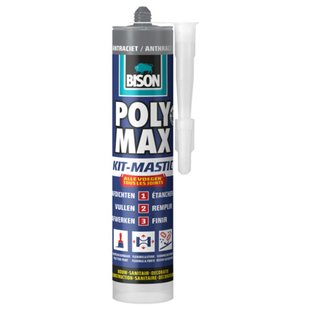 Bison Afdichtingskit Poly Max Antraciet 280ml